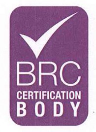 Certificação da Qualidade BRC 2013 - grade A