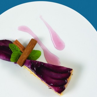 TARTE DE PERAS EM VINHO